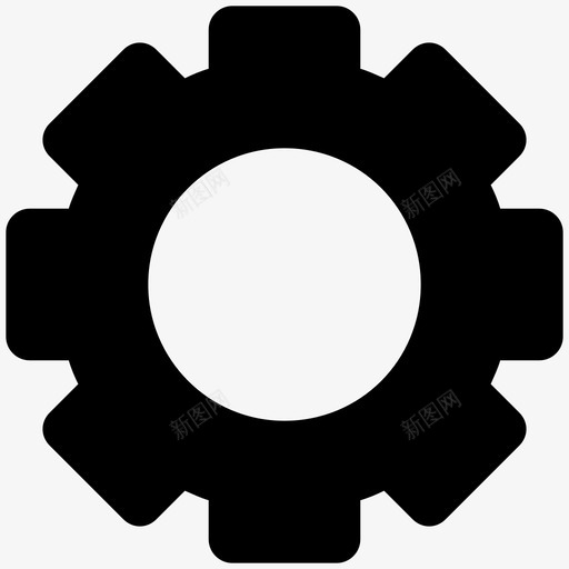 齿轮工业大胆的固体图标svg_新图网 https://ixintu.com 工业大胆的固体图标 齿轮