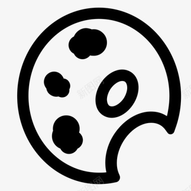 调色板艺术色彩图标图标
