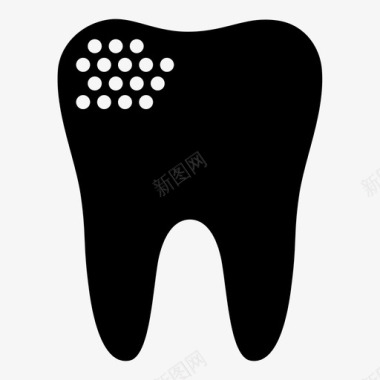 蛀牙牙膏牙菌斑图标图标