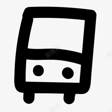 公共汽车交通学校图标图标