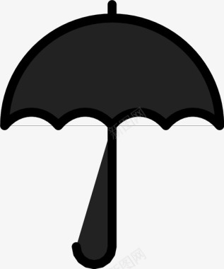 雨伞安全防雨图标图标