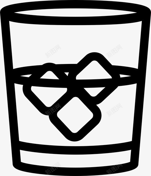威士忌玻璃杯威士忌杯酒杯图标svg_新图网 https://ixintu.com 威士忌杯 威士忌玻璃杯 酒杯