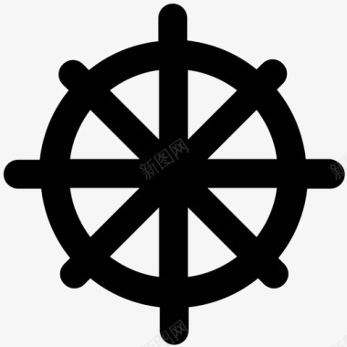 船舶操舵航行粗体图标图标