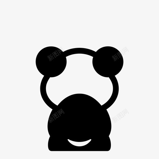 熊猫熊动物竹子图标svg_新图网 https://ixintu.com 动物 可爱 可爱的动物 拥抱 文化 毛茸茸 热带 熊猫熊 竹子 野生动物