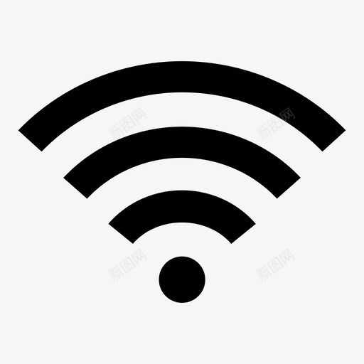 wifi访问连接图标svg_新图网 https://ixintu.com internet wifi 位置 密码 已启用 无线 访问 连接