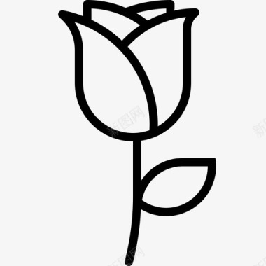 玫瑰荆棘茎图标图标