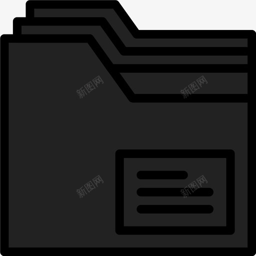 文件夹创建文档图标svg_新图网 https://ixintu.com 信息 创建 打开 排序 文件 文件夹 文档 组织 重命名