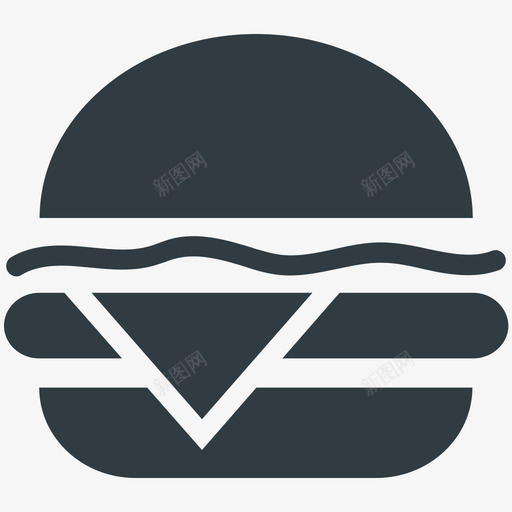 汉堡酒店和餐厅酷炫的标图标svg_新图网 https://ixintu.com 汉堡 酒店和餐厅酷炫的矢量图标