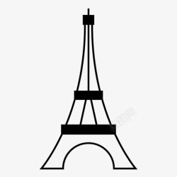 法国建筑埃菲尔铁塔之旅建筑法国图标高清图片