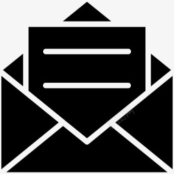 工程目录邮件帖子打开邮件图标高清图片