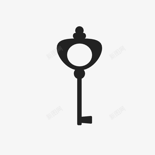 钥匙解决秘密图标svg_新图网 https://ixintu.com 开锁 打开 找到 秘密 箱子 解决 进入 金属 钥匙 门