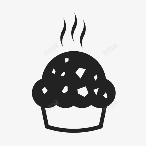 松饼烘焙烹饪图标svg_新图网 https://ixintu.com 吃 松饼 烘焙 热 烹饪 甜 糖 纸杯蛋糕 食物