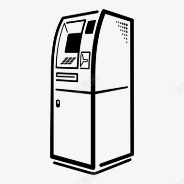 自动取款机取款机自助银行图标图标