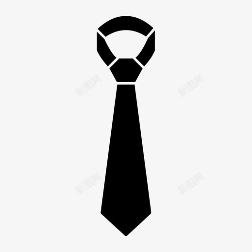 采购产品黑色领带黑色领带衣服图标svg_新图网 https://ixintu.com 商务服装 打结领带 正式服装 衣服 配件 采购产品黑色领带 领带 黑色领带