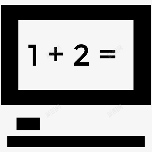 计算器教育酷标图标svg_新图网 https://ixintu.com 教育酷矢量图标 计算器