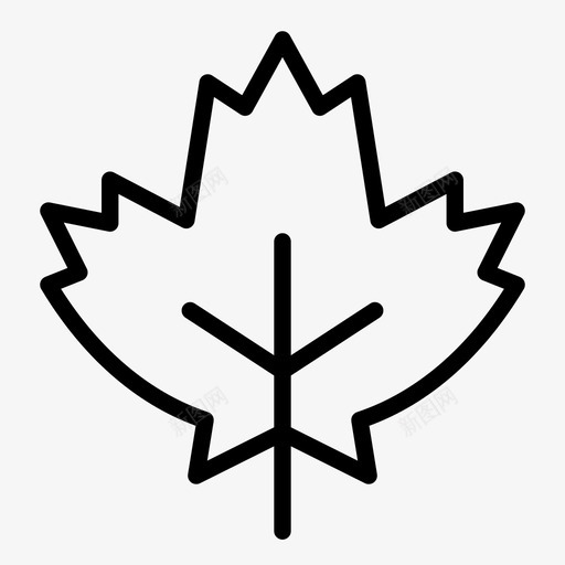 枫叶季节植物图标svg_新图网 https://ixintu.com 加拿大 季节 枫叶 树 树叶 植物 秋天