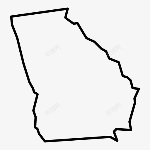 乔治亚州美国亚特兰大图标svg_新图网 https://ixintu.com 乔治亚州 亚特兰大 位置 南部 地图 州 桃色 美国 美国州地图