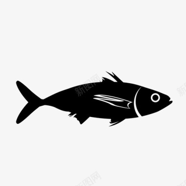 鱼海鲜海洋生物图标图标