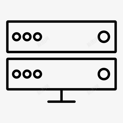 数据库主机内存图标svg_新图网 https://ixintu.com pc 主机 内存 基本图标集 存储器 数据库 服务器 网络