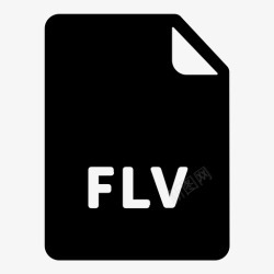 extensionflv文件格式flash图标高清图片