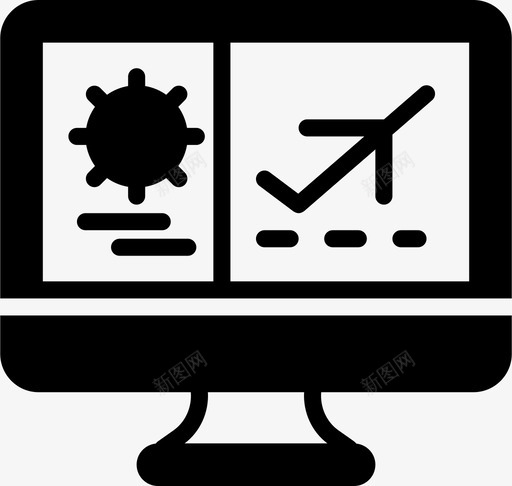在线预订旅行飞机图标svg_新图网 https://ixintu.com 互联网 信用卡 在线预订 旅程 旅行 航班 酒店 飞机