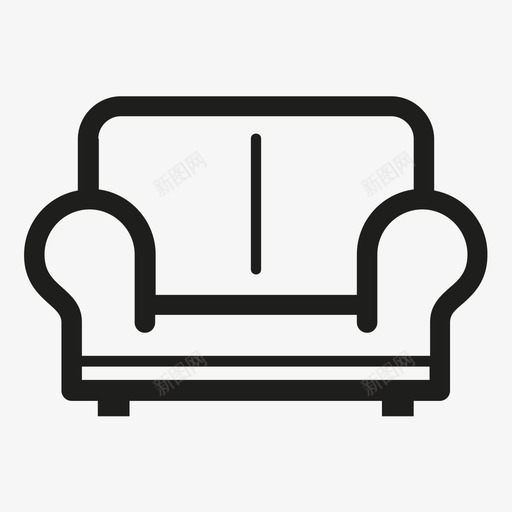 沙发舒适家具图标svg_新图网 https://ixintu.com 地方 客厅 家 家具 座位 柔软 沙发 舒适