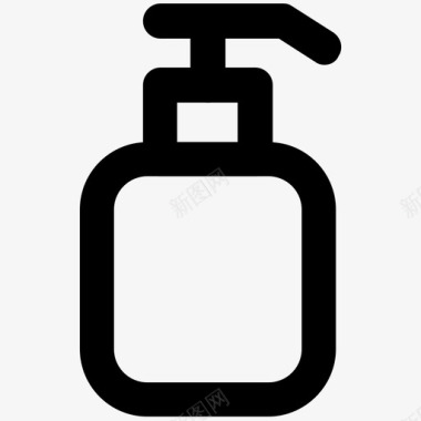 皂液器衣服加粗线图标图标