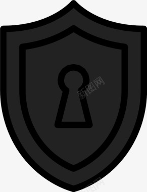 防病毒加密安全保护图标图标
