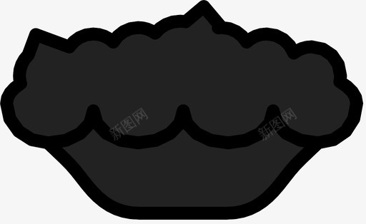面包屑甜点派图标svg_新图网 https://ixintu.com 派 甜点 糕点 糖霜 纸杯蛋糕 美食 苹果粉 面包屑 食物