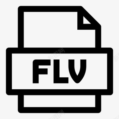 flv文件视频格式图标图标