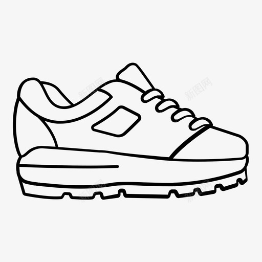 慢跑鞋鞋类运动鞋图标svg_新图网 https://ixintu.com 慢跑鞋 跑步 踢腿 运动鞋 鞋类 鞋轮廓