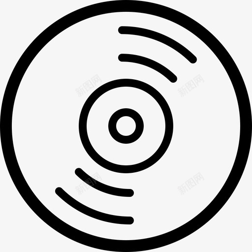 cd音频刻录图标svg_新图网 https://ixintu.com cd 光盘 刻录 录制 播放 旋转 碟片 音乐 音频