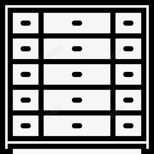 内衣穿衣整理打开图标svg_新图网 https://ixintu.com 内衣穿衣 家具 户型 打开 抽屉 整理 砸图标户型轮廓 色彩