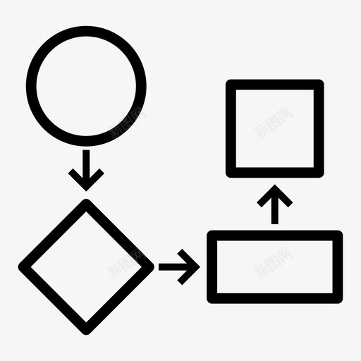 工作流程开始方案图标svg_新图网 https://ixintu.com 图表 层次结构 工作 工作流程 开始 方案 移动 链 链接 附加组件