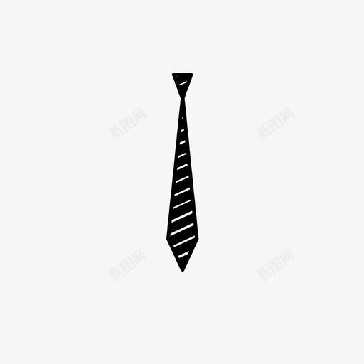 领带条纹奢华图标svg_新图网 https://ixintu.com 套装 奢华 时尚 服装 条纹 物品 班级 绅士 连衣裙 领带
