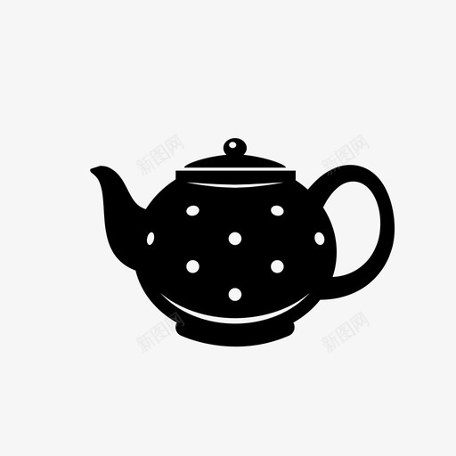 茶壶咖啡厨房图标svg_新图网 https://ixintu.com 东西 厨房 厨房用品 咖啡 架子 水 茶壶