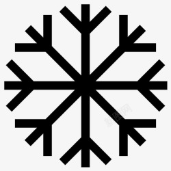 冬季雪花片雪花冬天雪花装饰图标高清图片