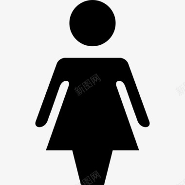 女人浴室灯图标图标