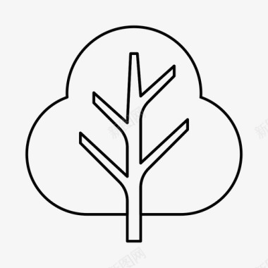 树枝生态图标图标