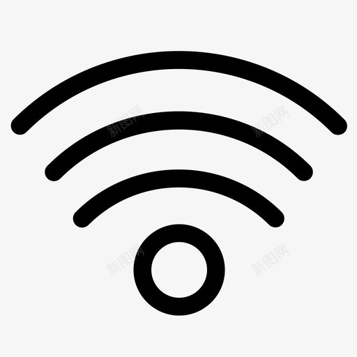 wifi带宽连接图标svg_新图网 https://ixintu.com wifi 互联网 传输 信号 带宽 接收器 热点 网络 连接