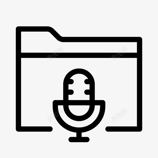 音频文件夹重命名组织图标svg_新图网 https://ixintu.com 分组 声音 平滑线文件文件夹 打开 排序 收集 浏览 组织 重命名 音频文件夹
