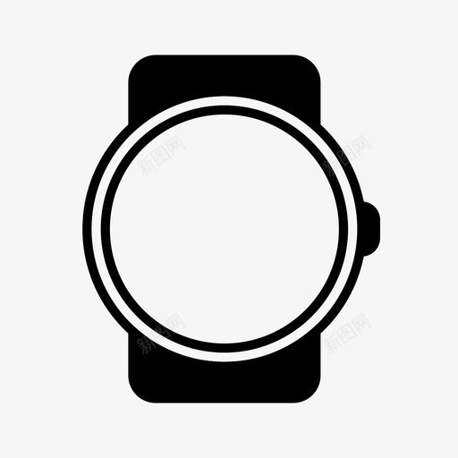 智能手表高级时钟图标svg_新图网 https://ixintu.com 技术 时钟 时间 智能手表 腕表 高级