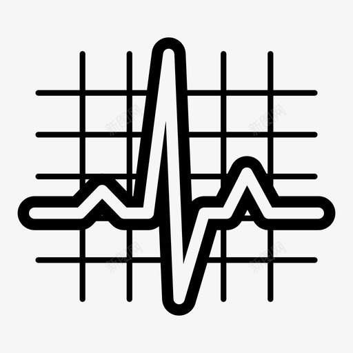 心跳节律脉搏图标svg_新图网 https://ixintu.com 医疗 器官 图表 心率 心跳 搏动 波形 脉搏 节律 药物 频率