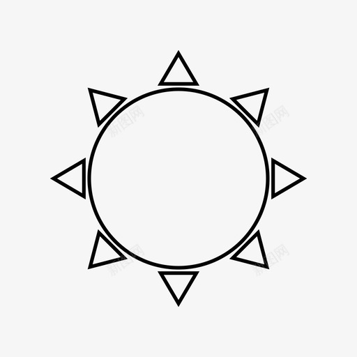 太阳日出带刺的球图标svg_新图网 https://ixintu.com 光 太阳 带刺的球 日出 日落 明亮 白天 盔甲 盾牌 粗制炸弹