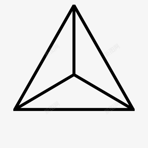 四面体火形状图标svg_新图网 https://ixintu.com 三角形 几何学 四面体 形状 柏拉图体 火 金字塔