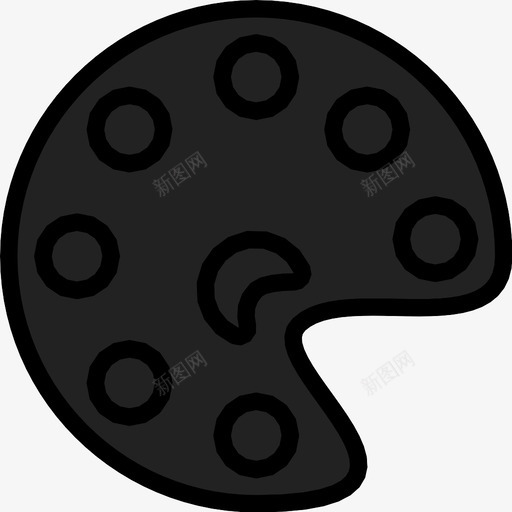 画板画笔混合图标svg_新图网 https://ixintu.com 工具 混合 画板 画笔 艺术家 设计 选择 颜色