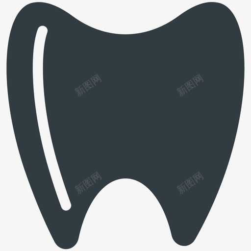 牙齿医学健康冷标图标svg_新图网 https://ixintu.com 医学健康冷矢量图标 牙齿