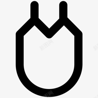 围裙衣服大胆的线条图标图标