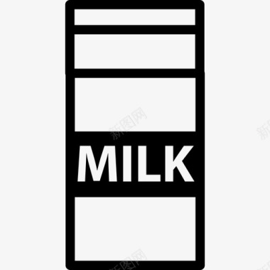 牛奶盒食物饮料套装图标图标