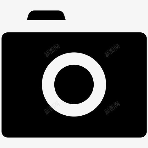 照相机夏季大胆的实心图标svg_新图网 https://ixintu.com 夏季大胆的实心图标 照相机
